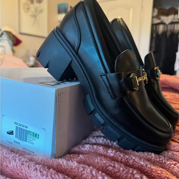 DREAM PAIRS Women's Platform Chunky Loafers - Picture 4 of 9